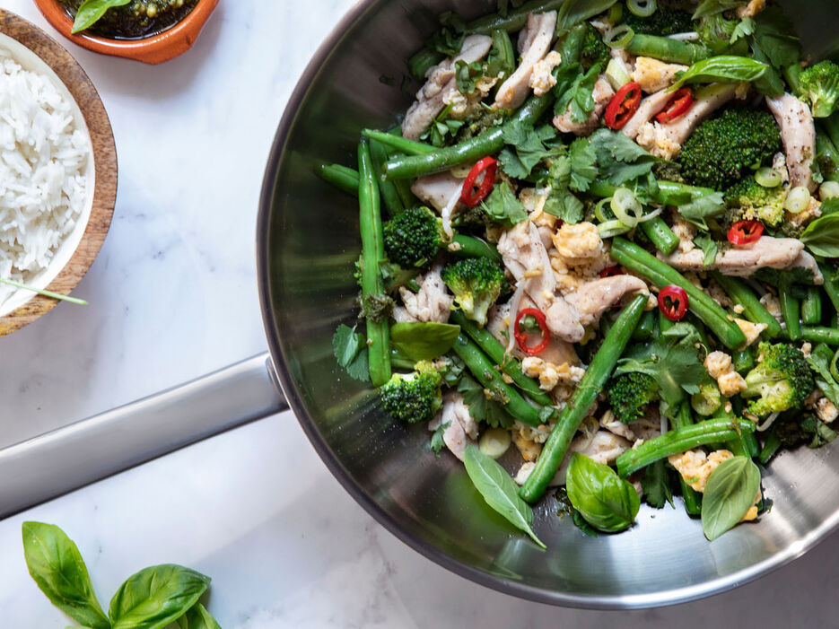 Aziatische roerbak met kip