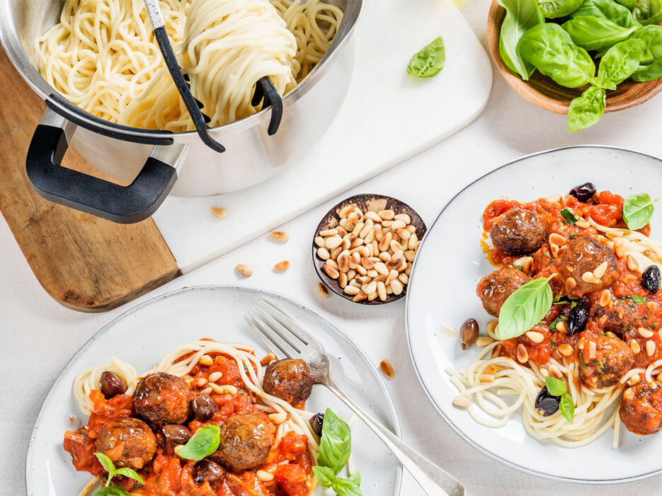 Spaghetti en meatballs