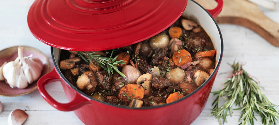 Franse boeuf bourguignon