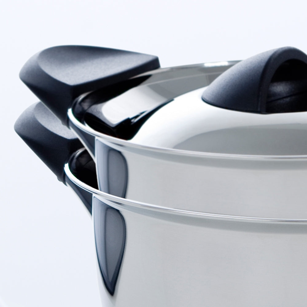 Q-linair Classic deksel kookpan 20 cm zilver stapelbaar