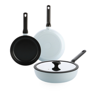 Enjoy 3-delig pannenset Light Blue met wok