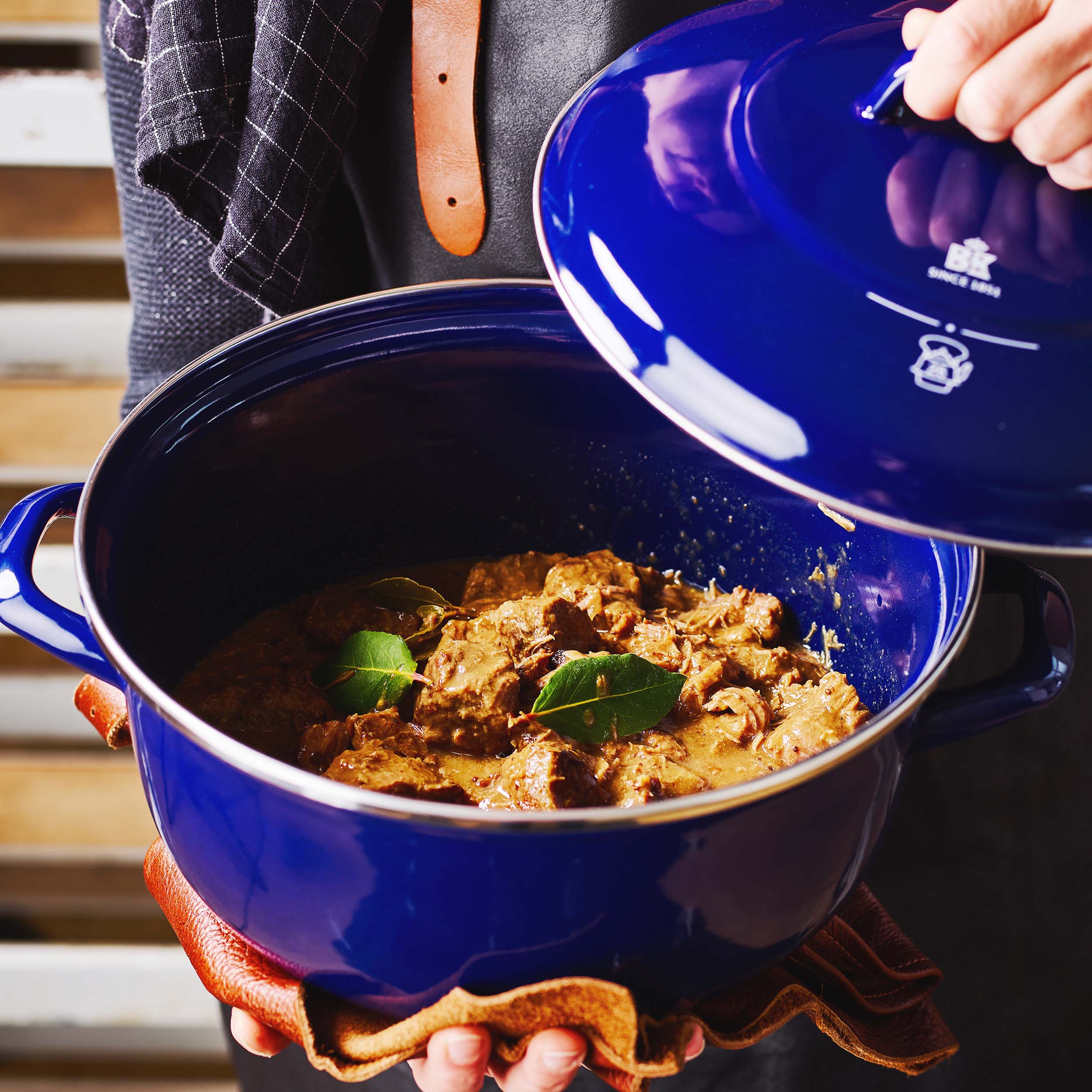 Indigo braadpan Blauw