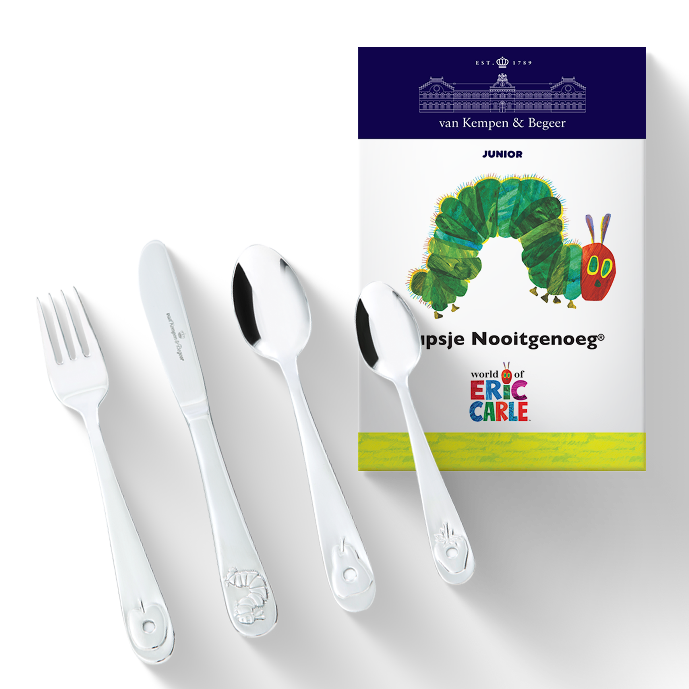 Kinderbestek Rupsje Nooitgenoeg