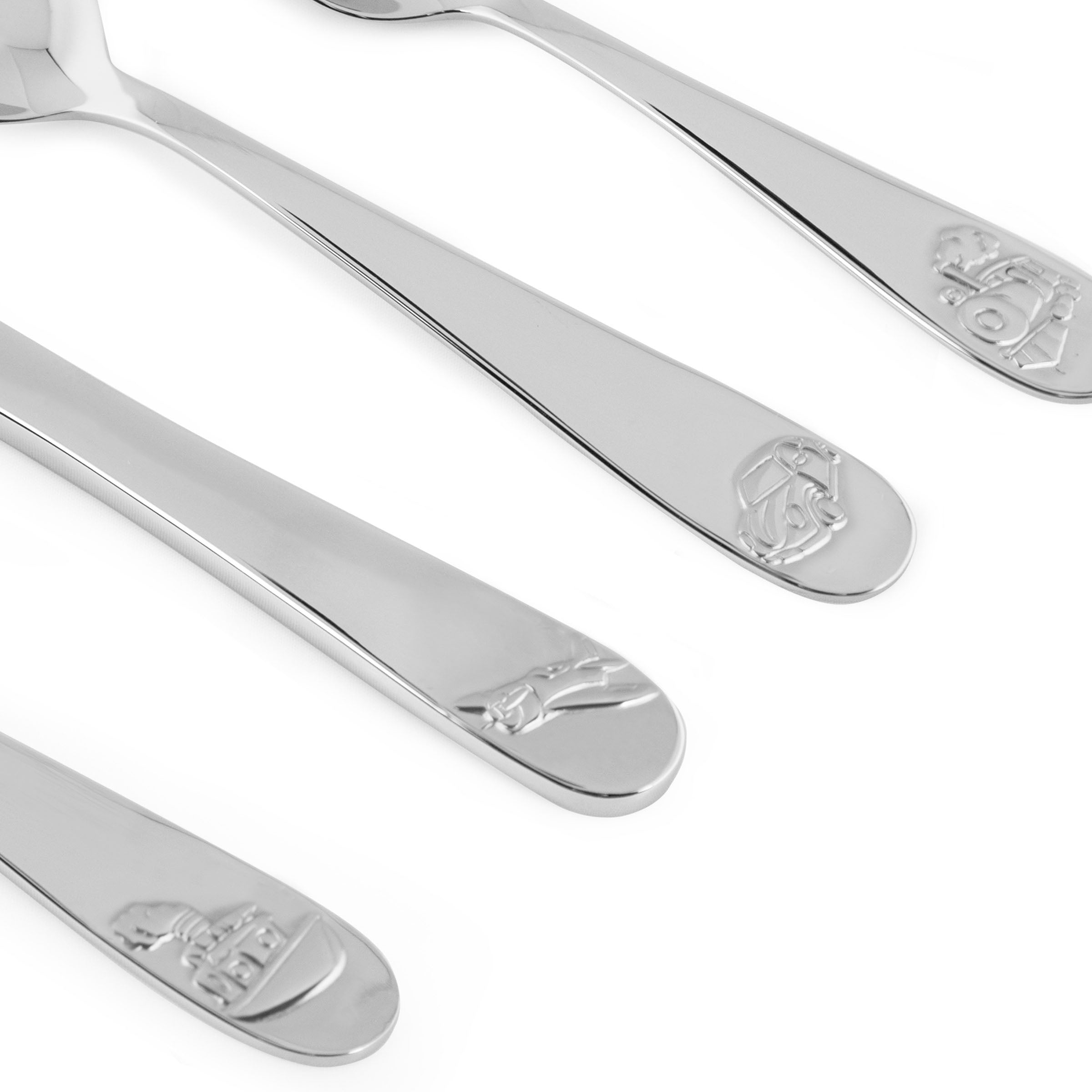 Kinderbestek vol met voertuigen