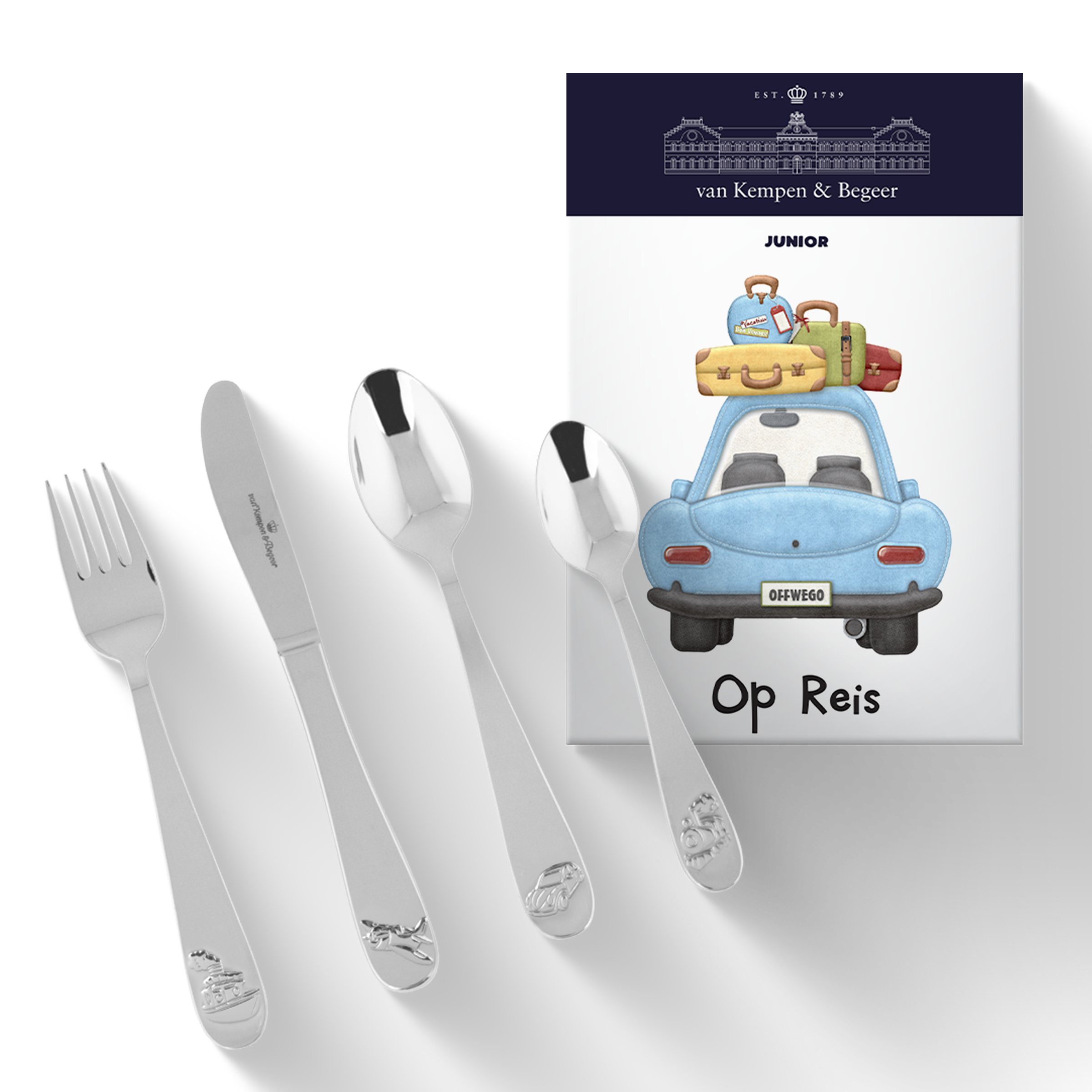 Kinderbestek vol met voertuigen