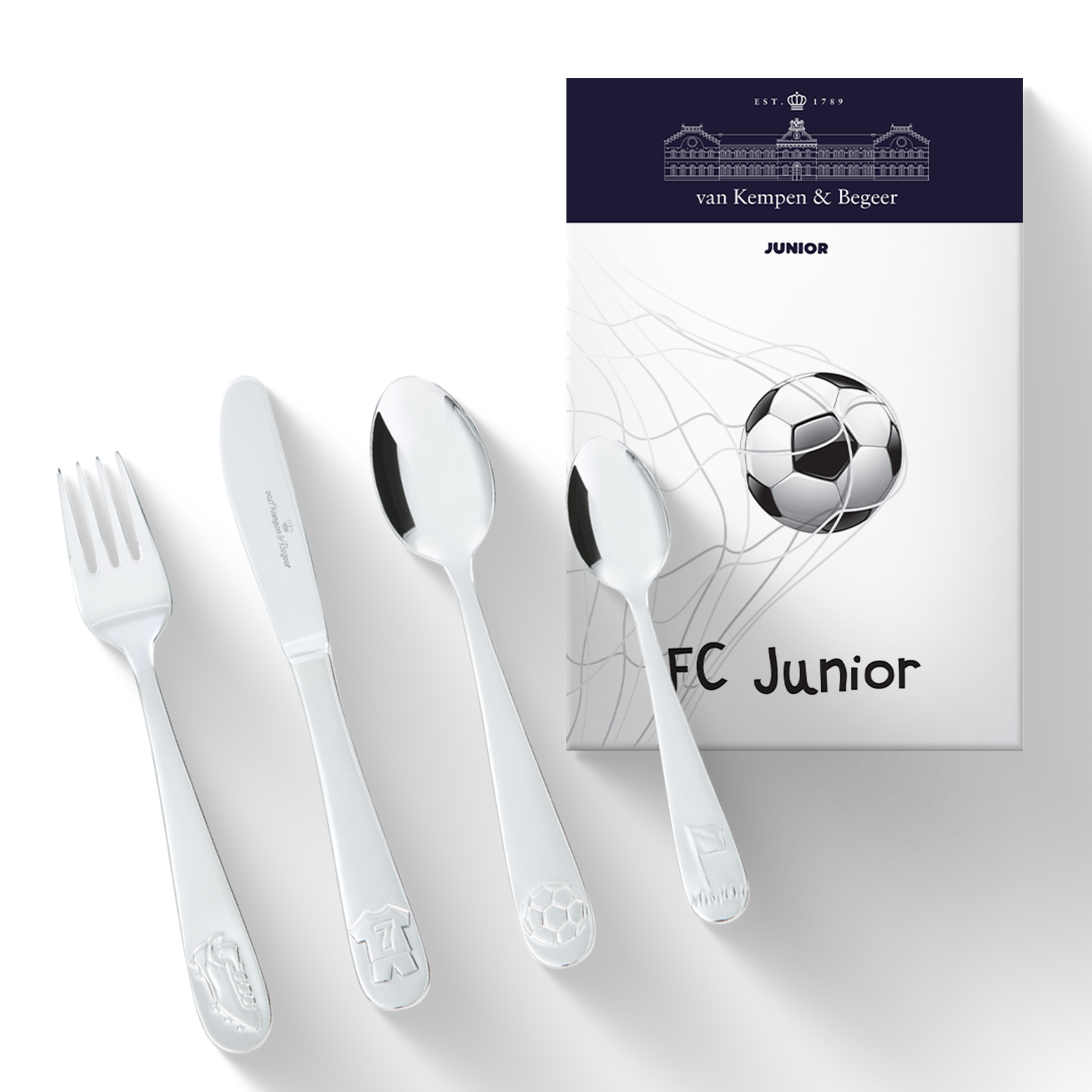 Kinderbestek voor de jonge voetballegende