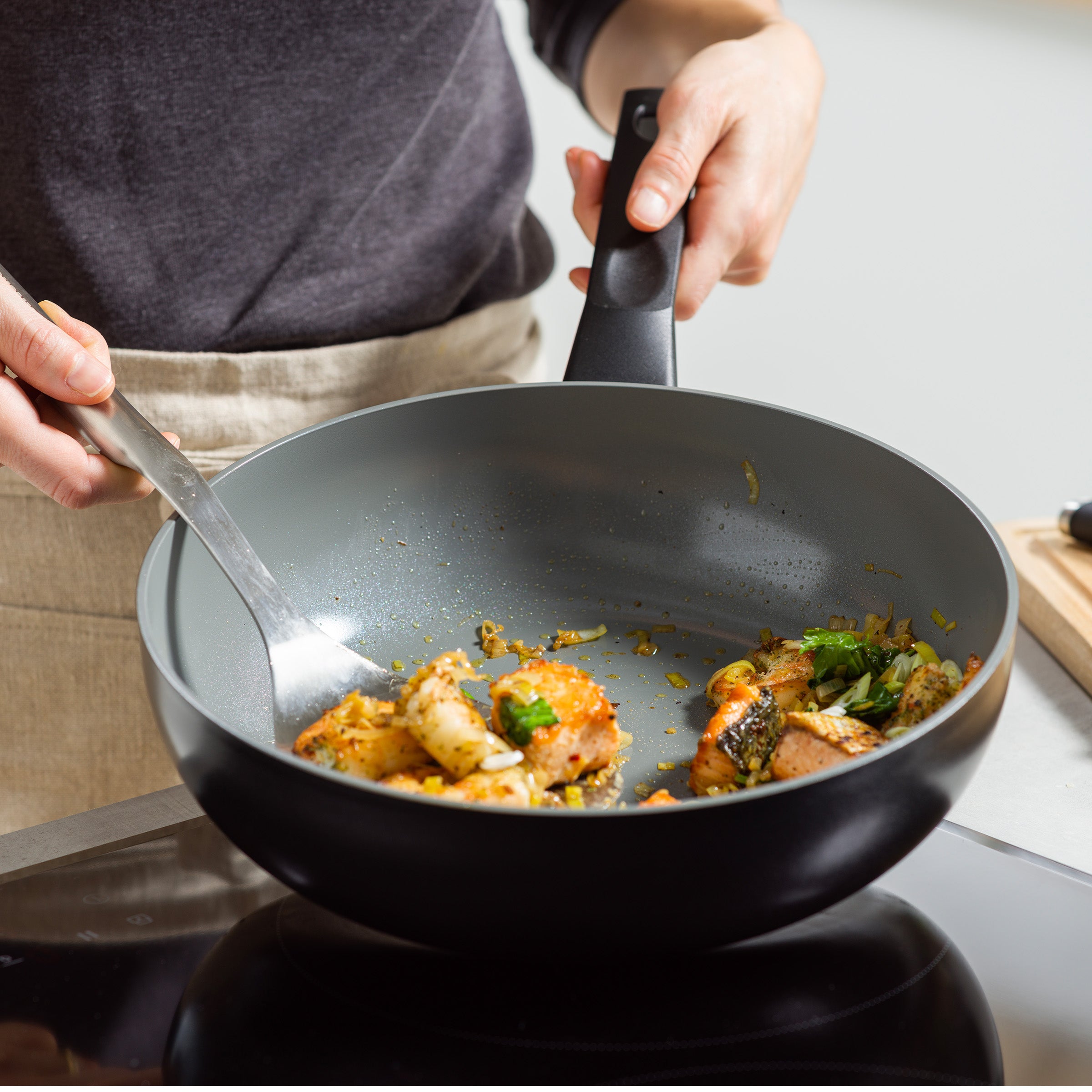 Easy Basic Ceramic wok 28 cm