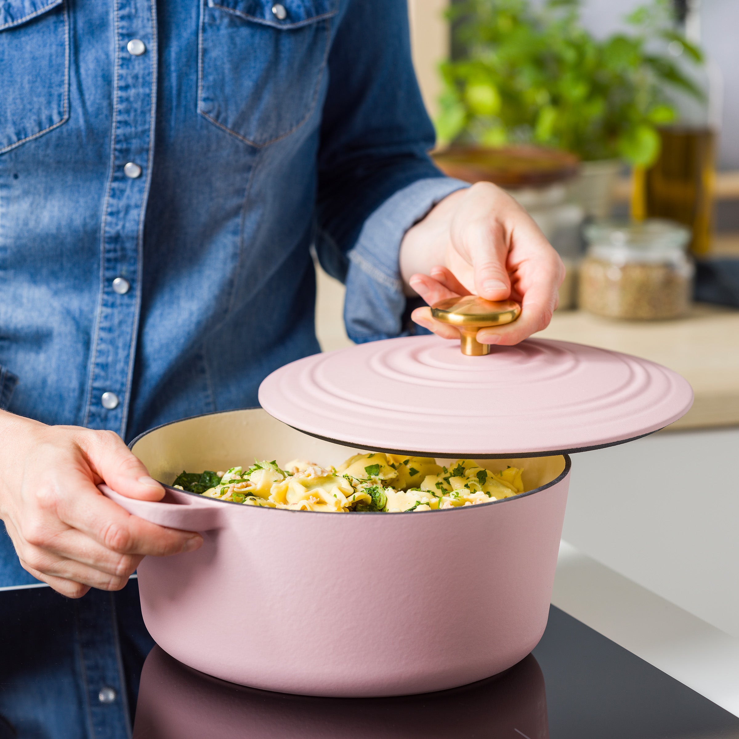 Bourgogne braadpan 24cm/4.2L Blush pink