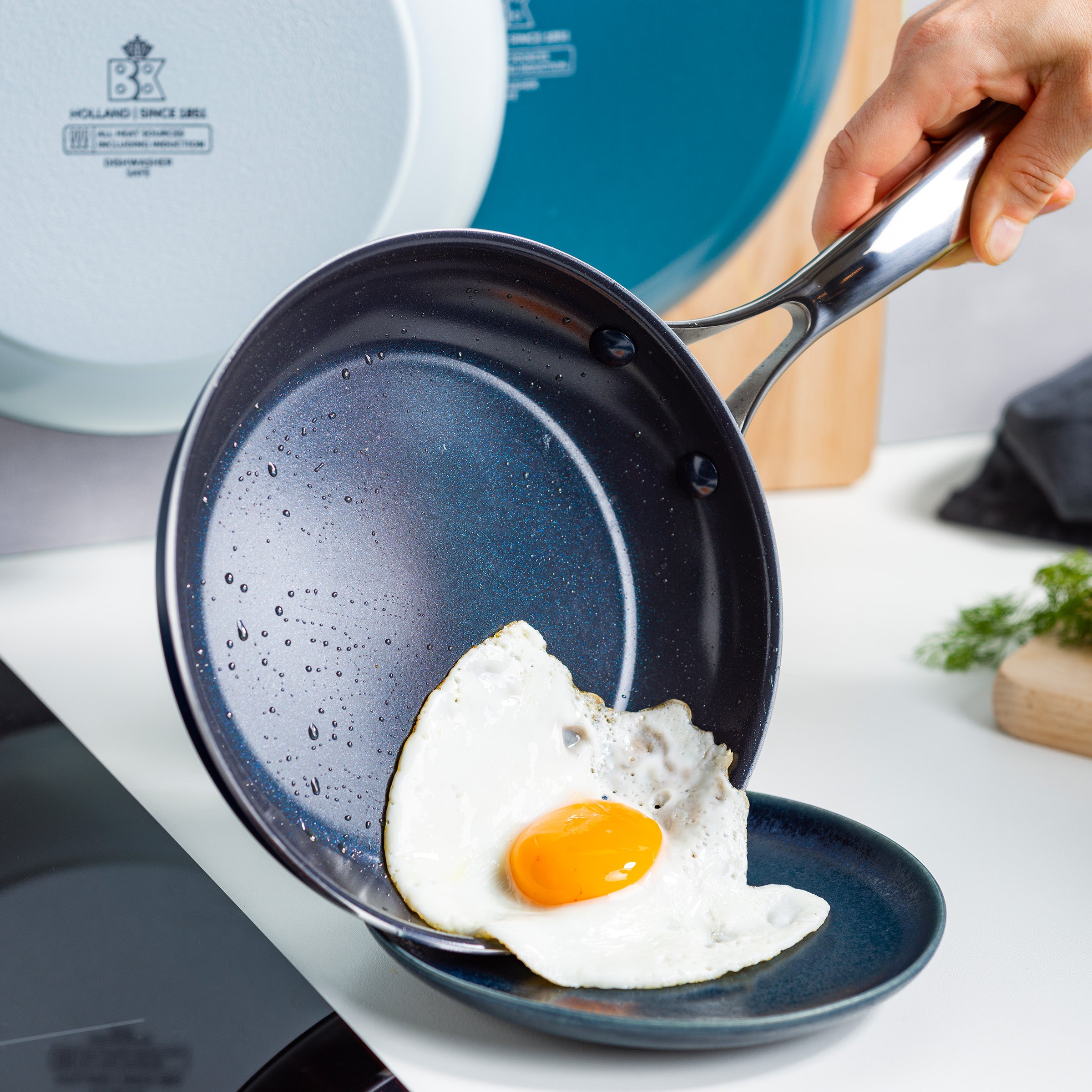 Combi Deal: Sky 3-delige Pannenset + Connect Contactgrill + Conical Profi 4-delige Pannenset