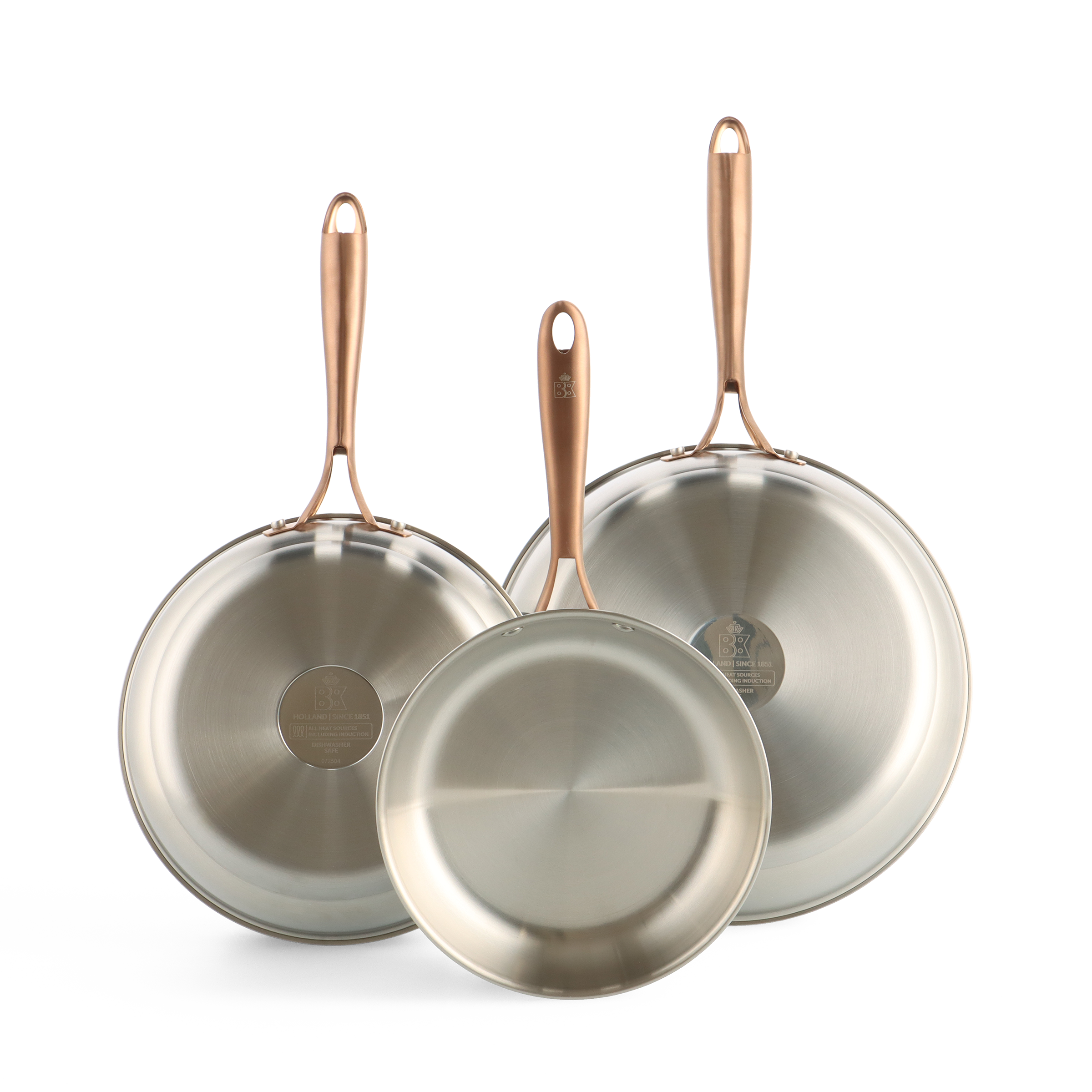 HOME CREATION 2-delige Stalen Pannenset Afmetingen: Ca. 20 En 28 Cm. Geschikt Voor Alle Warmtebronnen Per Set Aanbieding 25188303