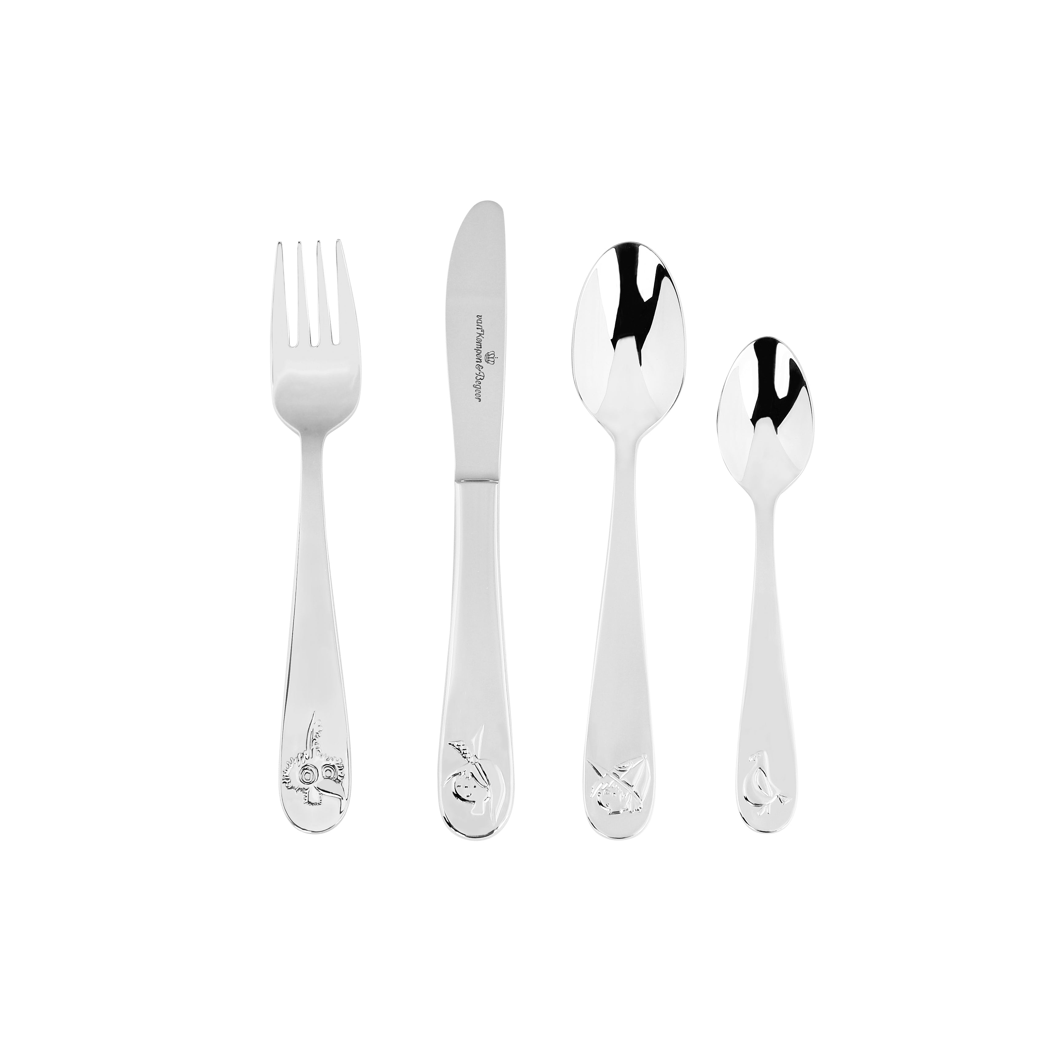 Kinderbestek Junior Fiep Brandweerwagen set 4-delig