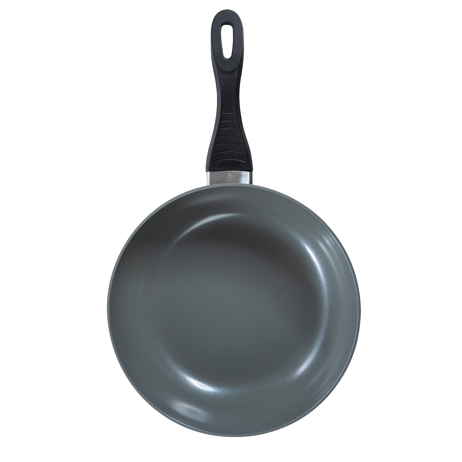 Easy Basic Ceramic wok 28 cm zwart bovenaanzicht