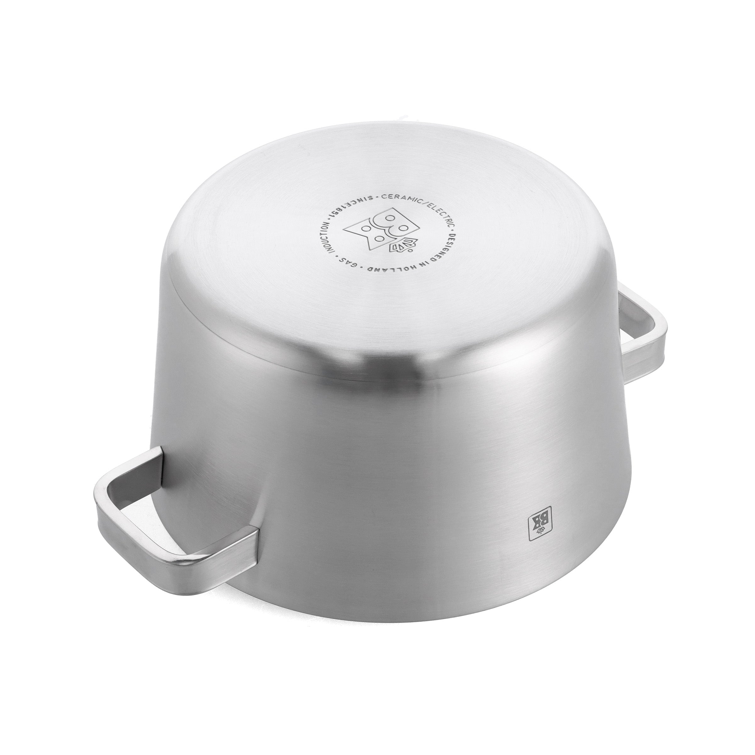 BK Conical Glass pannenset 4-delig grijs