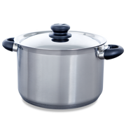 Karaat+ soeppan 24 cm 6,2 liter zilver vooraanzicht