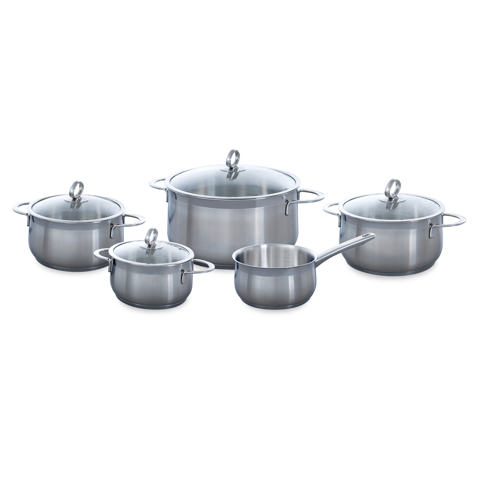ELO Galant 72596 Pan Set, 5-Piece, Stainless Steel, Silver ELO Galant 72596 Pan Set, 5-Piece, Stainless Steel, Silver