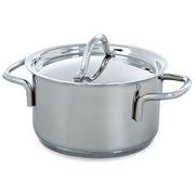 Profiline kookpan zilver vooraanzicht