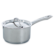 Profiline steelpan met deksel zilver sauspan