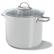 Soeppan 26 cm 11 liter zilver vooraanzicht