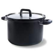 Flow Cool Black RVS soeppan 24 cm 6,5 liter zwart zijaanzicht