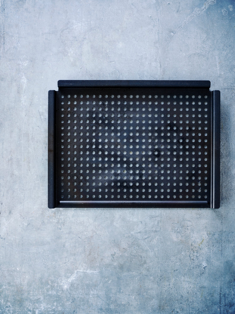 Black Steel BBQ grillplaat 44x32 cm bovenaanzicht