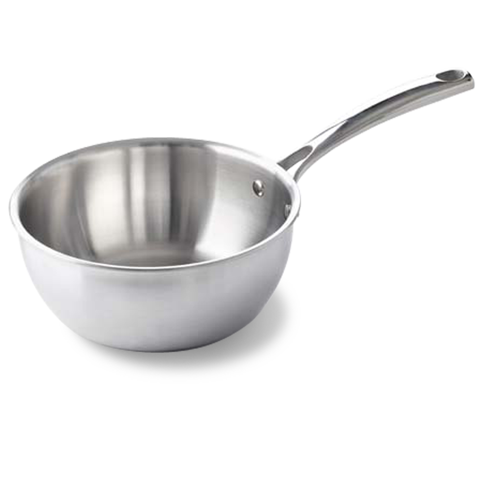 Superior Tri-Ply sauteuse zilver vooraanzicht