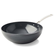 Superior Ceramic wok 30 cm zwart vooraanzicht