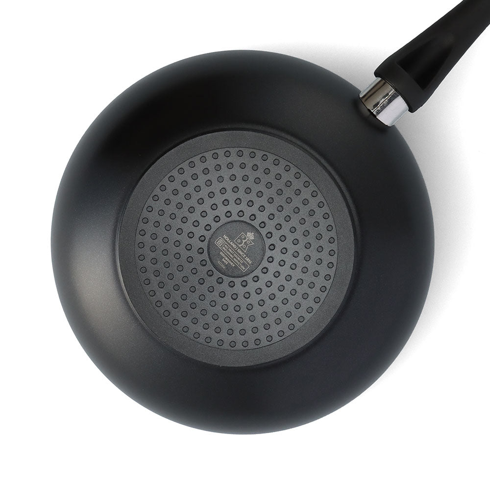 Brilliant wok 28 cm zwart onderzijde