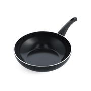 Brilliant wok 28 cm zwart bovenaanzicht