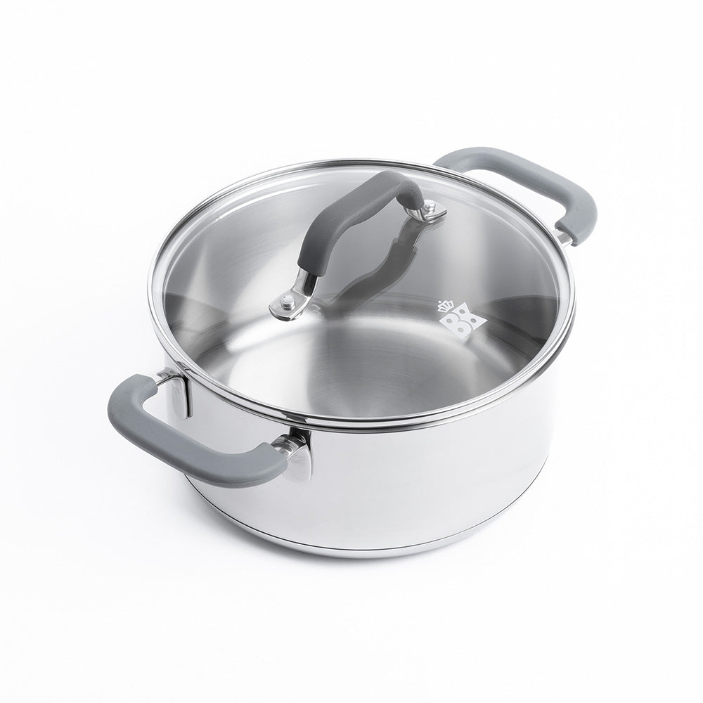 Control 5 (9)-delige pannenset zilver casserole