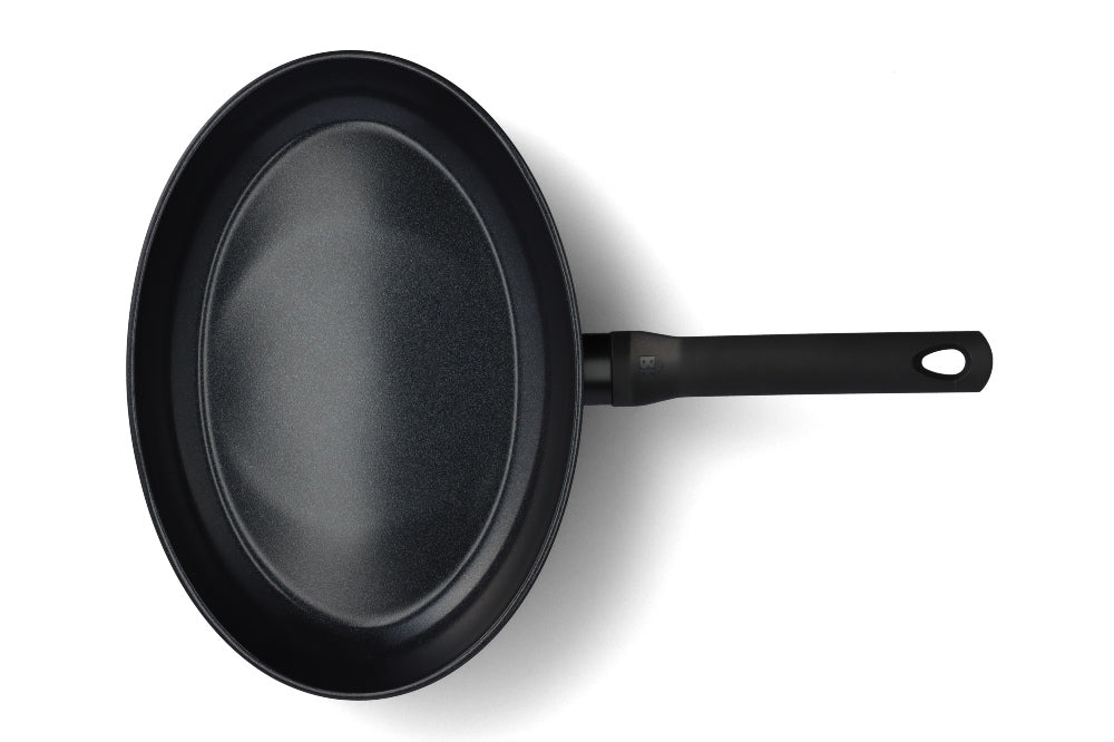 Easy Induction vispan 32 cm zwart bovenaanzicht