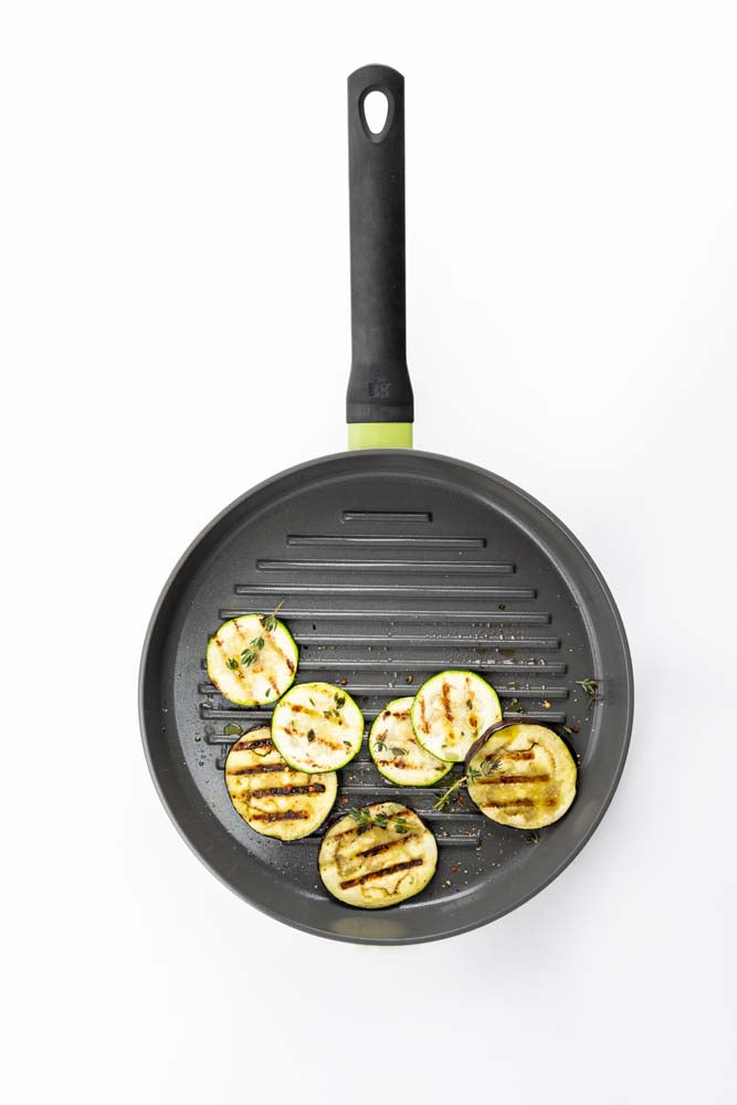 BK Balans grillpan 28 cm grijs bovenaanzicht