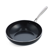 Magma wokpan 28 cm zwart vooraanzicht