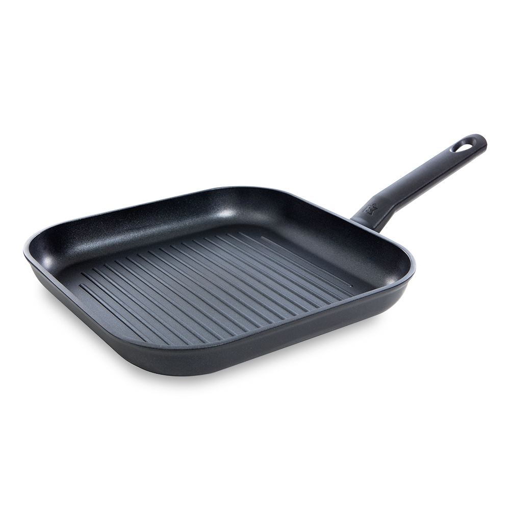 Easy Induction grillpan 26x26 cm zwart vooraanzicht