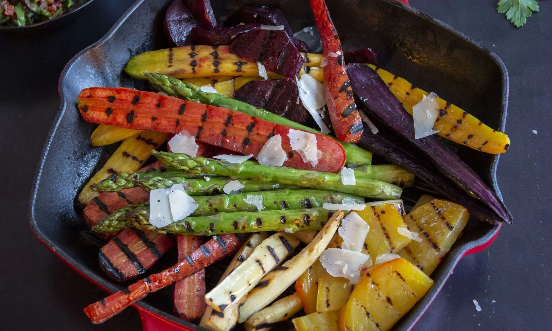Gegrilde groenten met tapenade