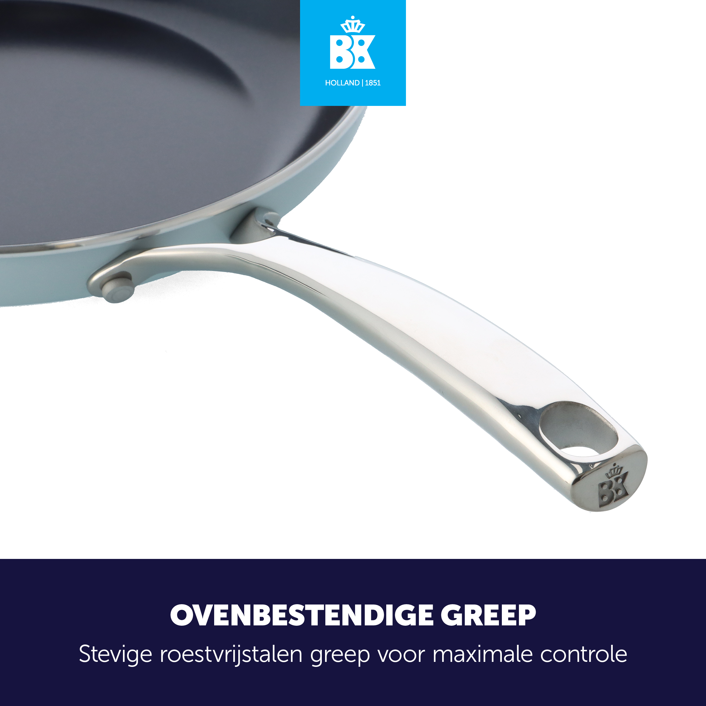 Sky blue 3-delige pannenset + Panbeschermers