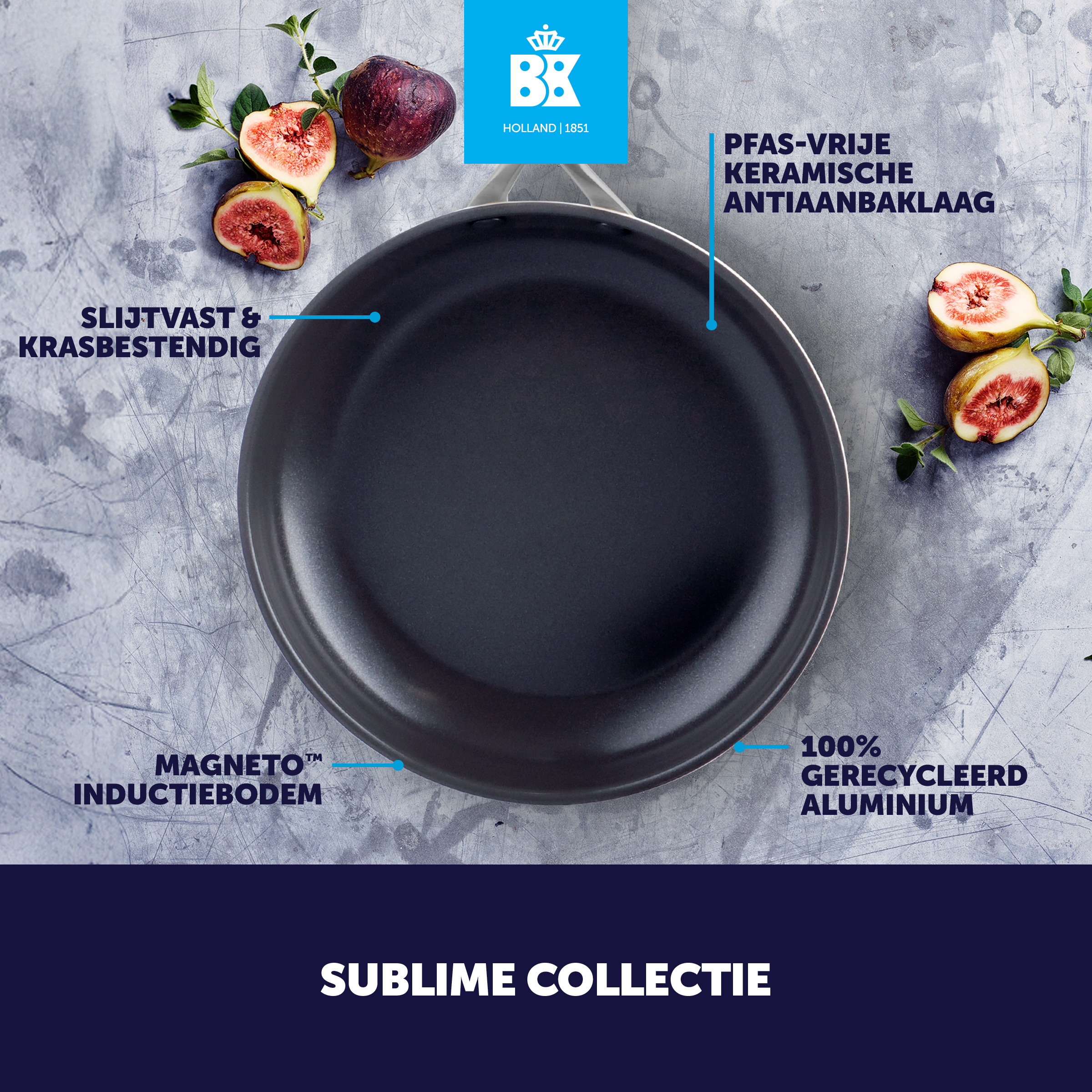 Sublime koekenpan Crème 20 cm