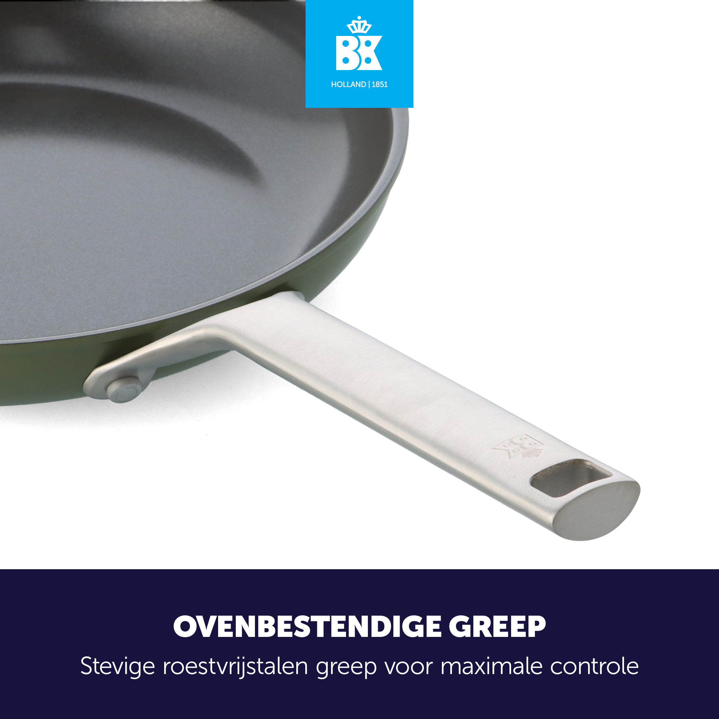 Sublime koekenpan Olijfgroen 28 cm