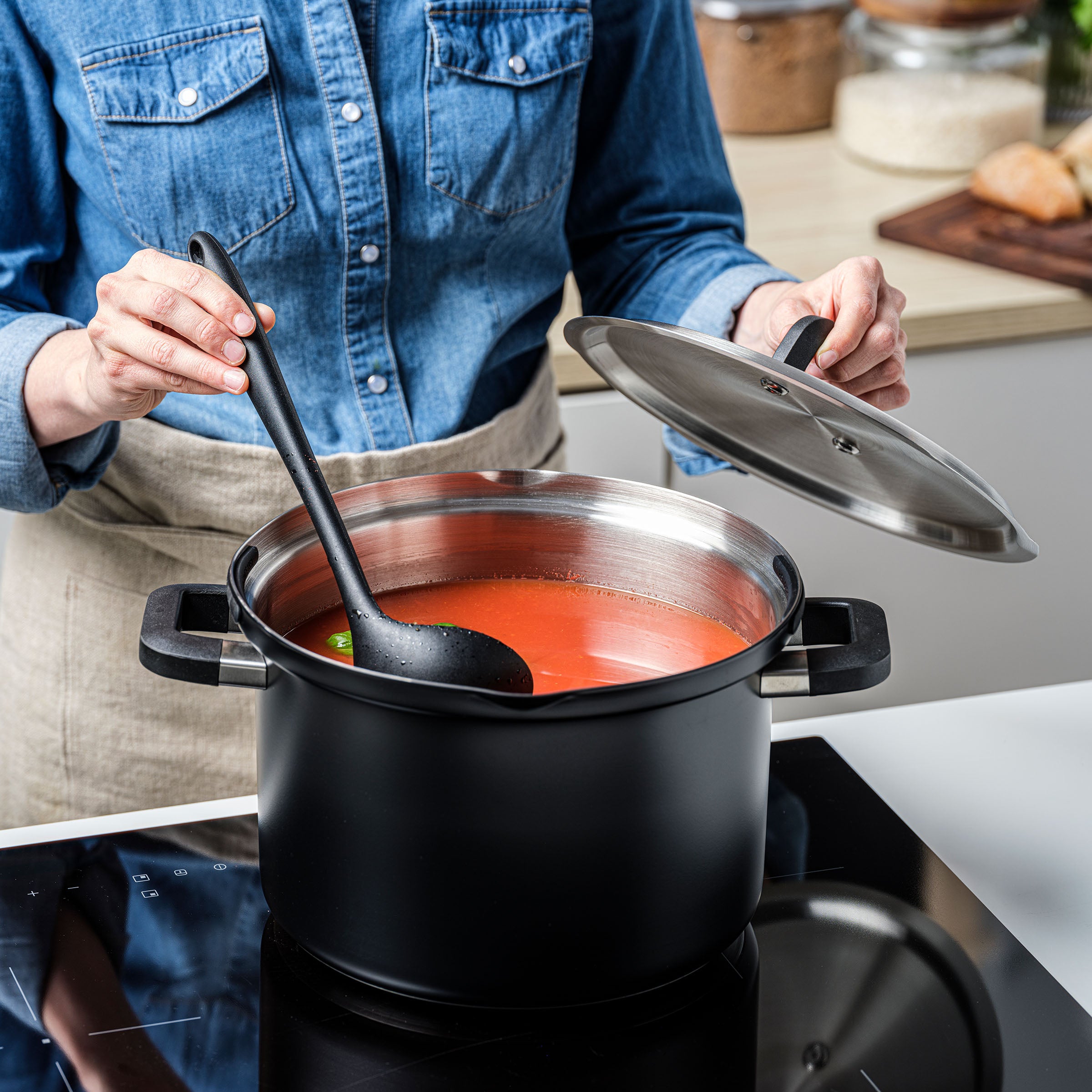 Flow Cool Black RVS pannenset 5-delig