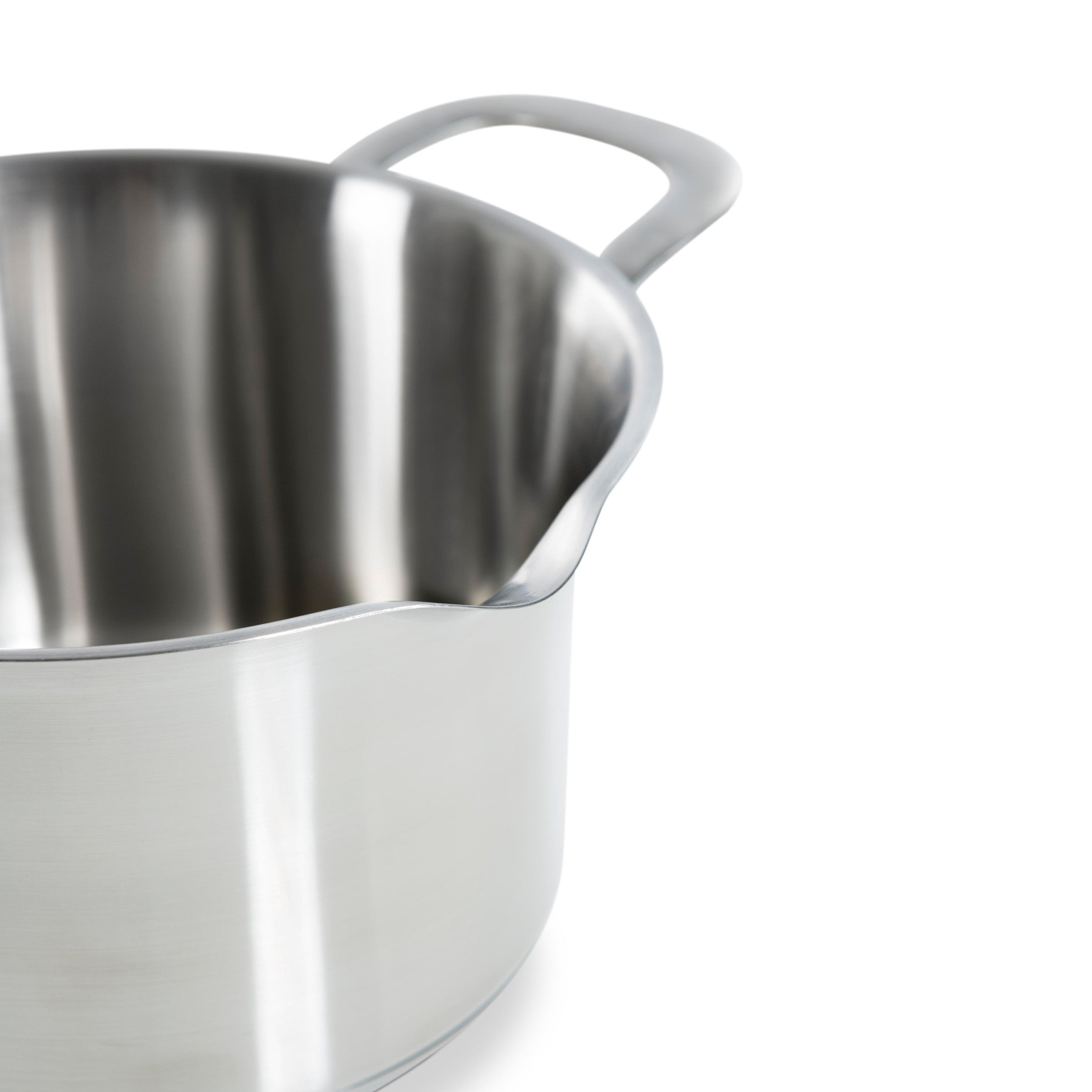 Wave pannenset 4-delig zilver binnenzijde