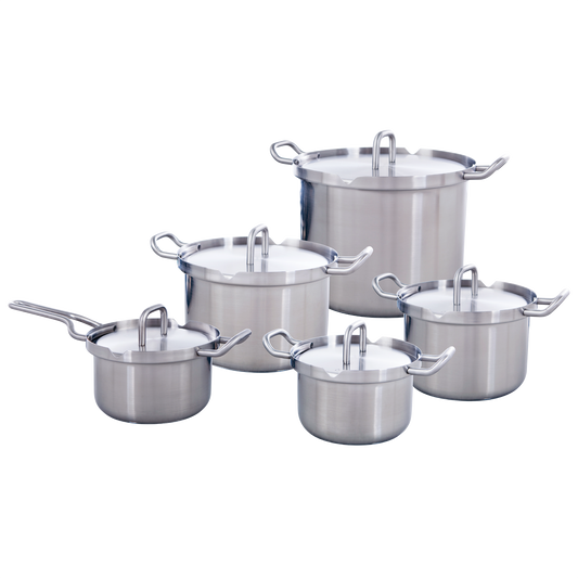Q-Linair Master RVS pannenset 5-delig