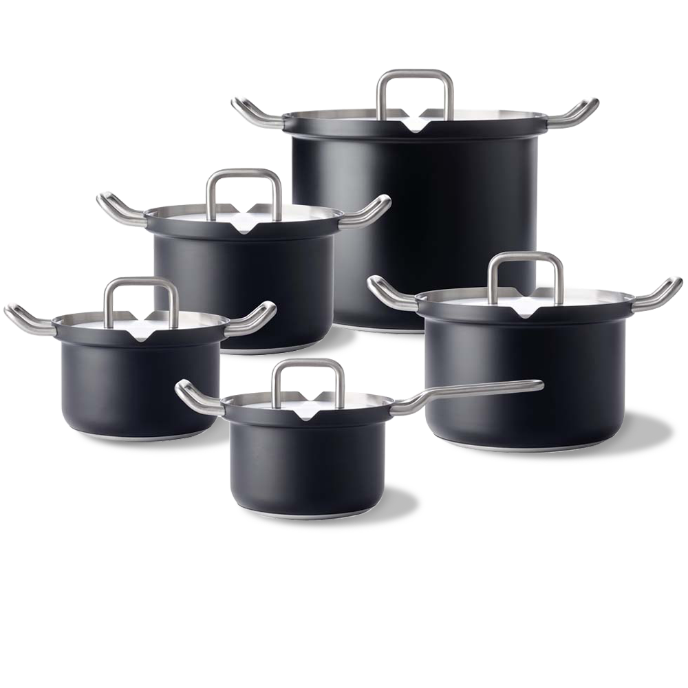 Q-linair Master Black (RVS) 5-delig