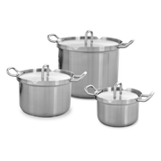 Q-Linair Master RVS 3-delige pannenset