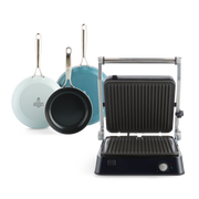 Combi Deal: Sky 3-delige Pannenset + Connect Contactgrill
