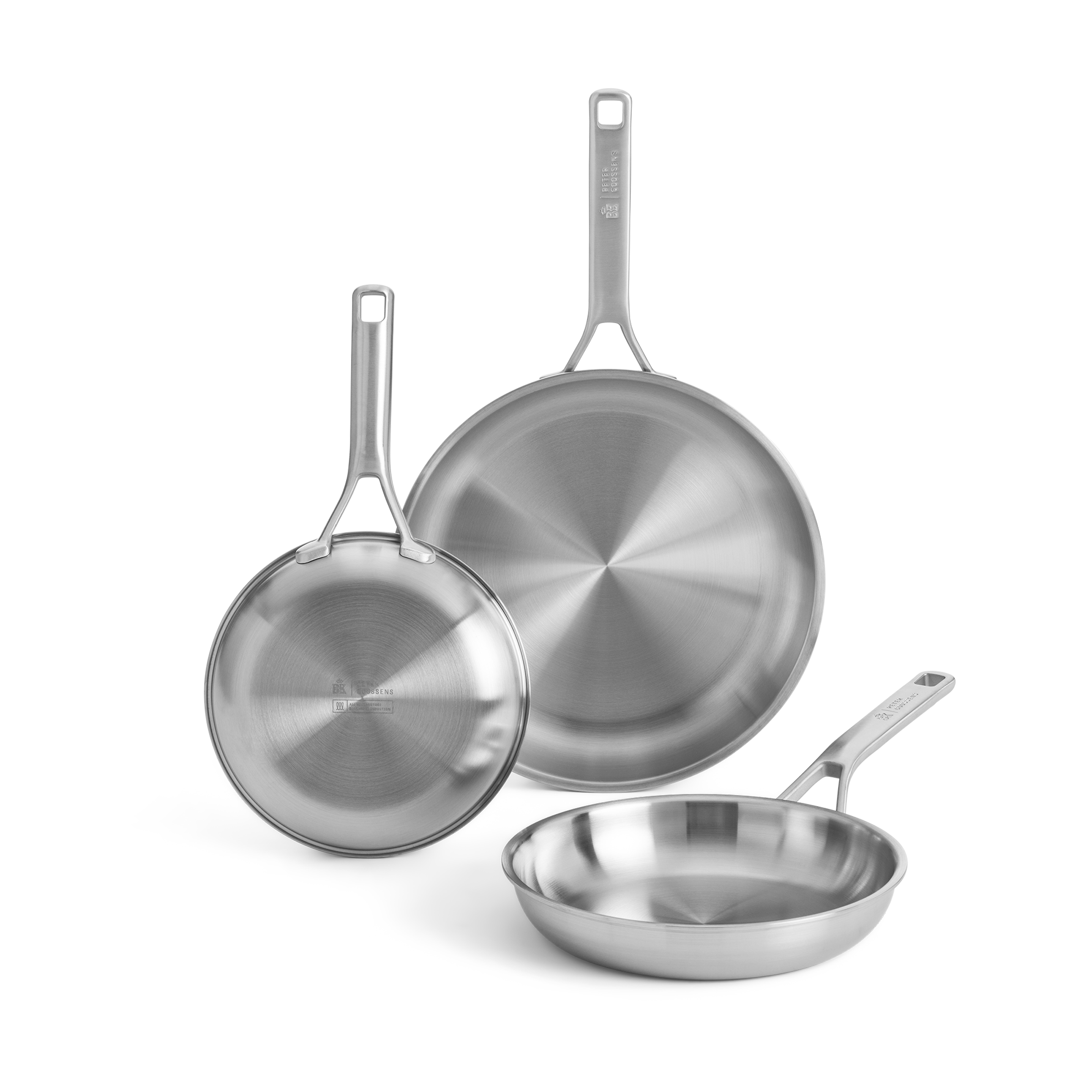 Maestro RVS koekenpanset (20cm + 24cm + 28cm)