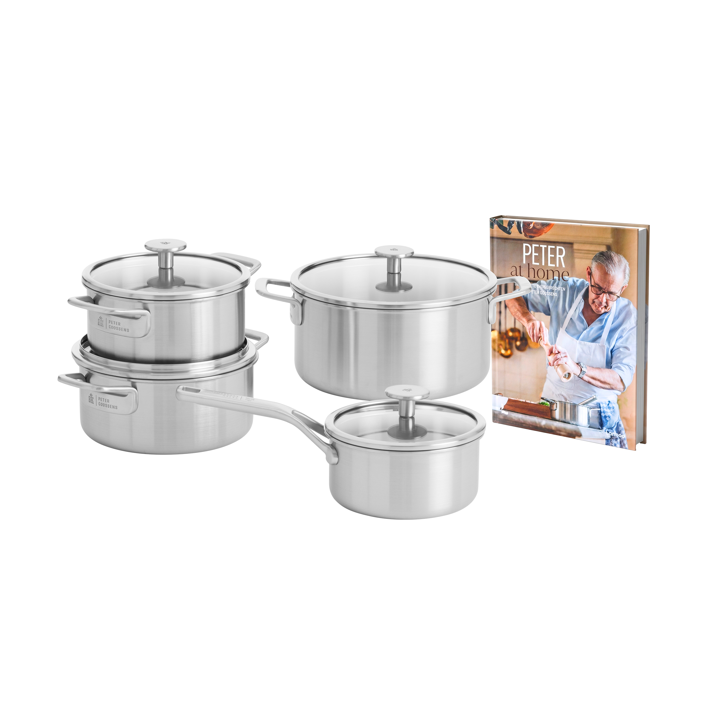 Maestro RVS 4-delige kookset met Gratis kookboek