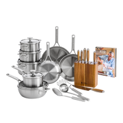 Maestro RVS XL set met Gratis kookboek