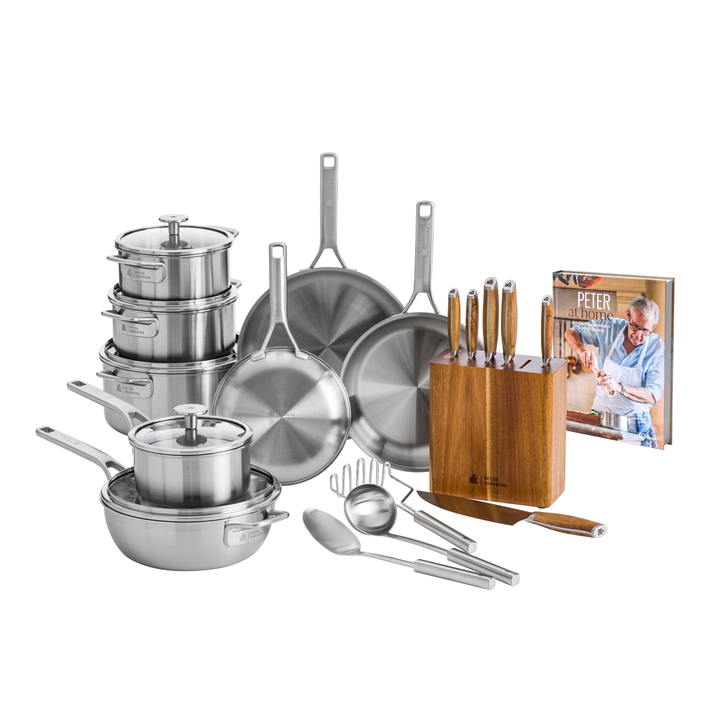 Maestro RVS XL set met Gratis kookboek