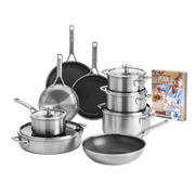 Maestro RVS & Durabond Hybride XL set met Gratis kookboek