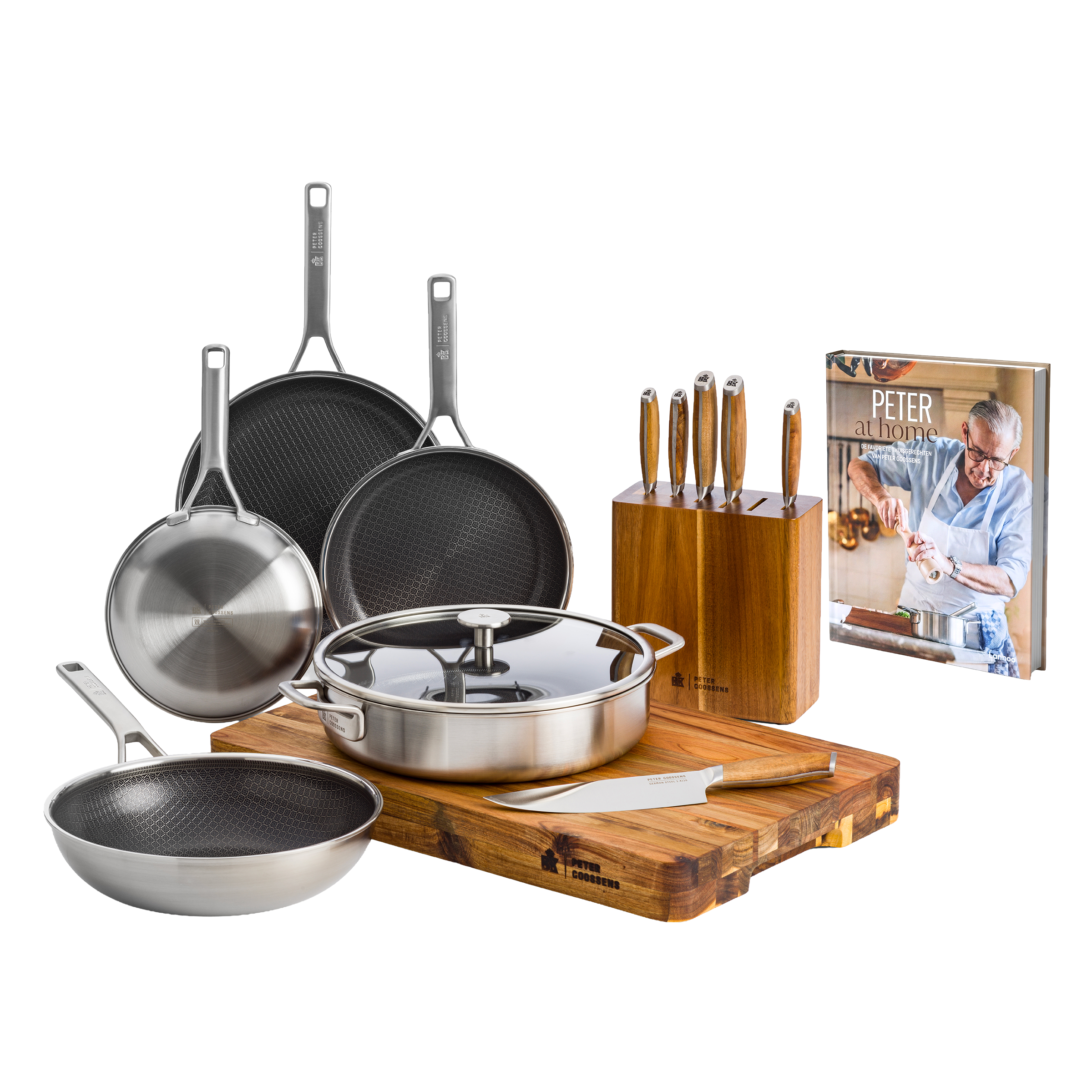 Durabond Hybride 5-delige set met messenset en Gratis kookboek