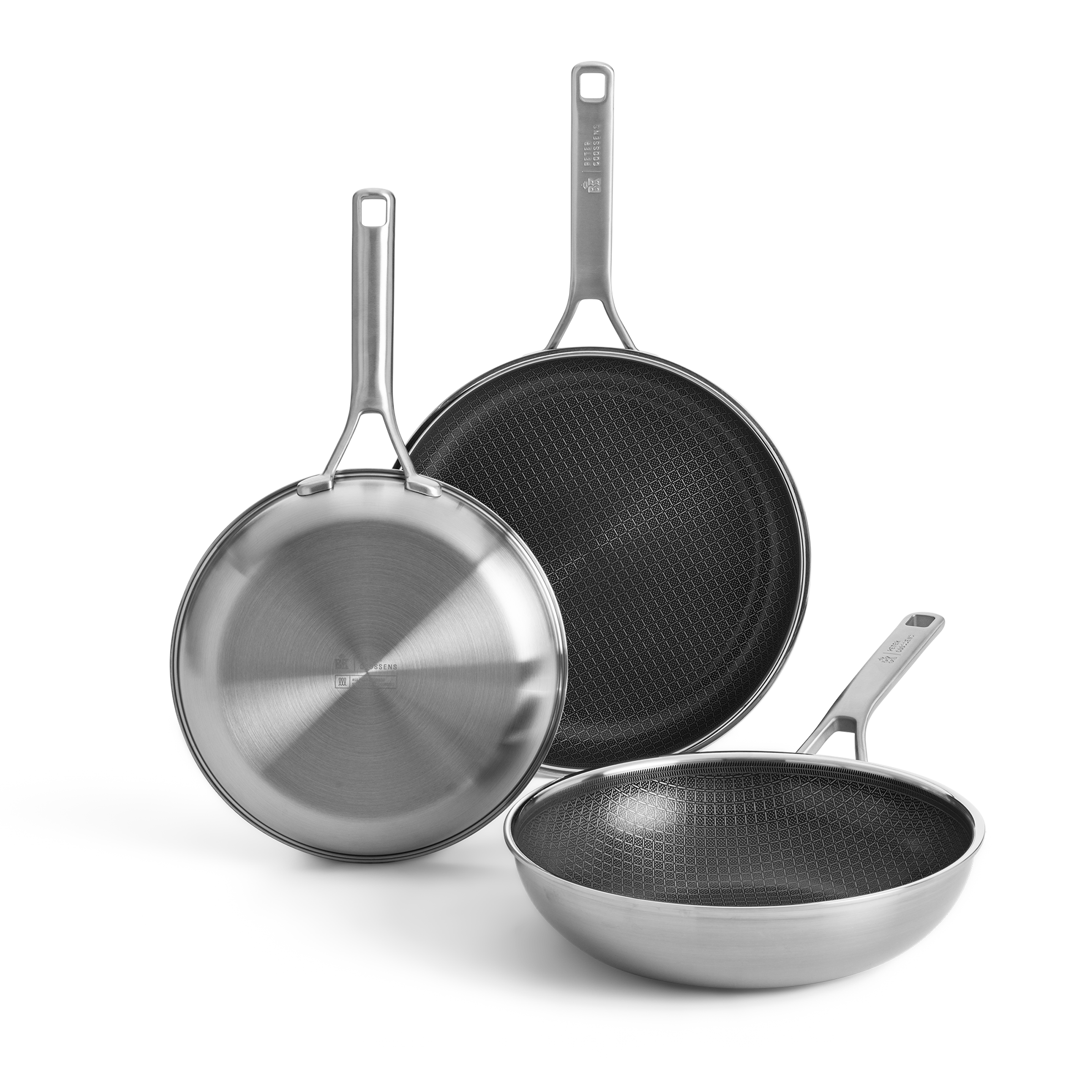 Durabond Hybride koekenpanset (24cm + 28cm) + wok